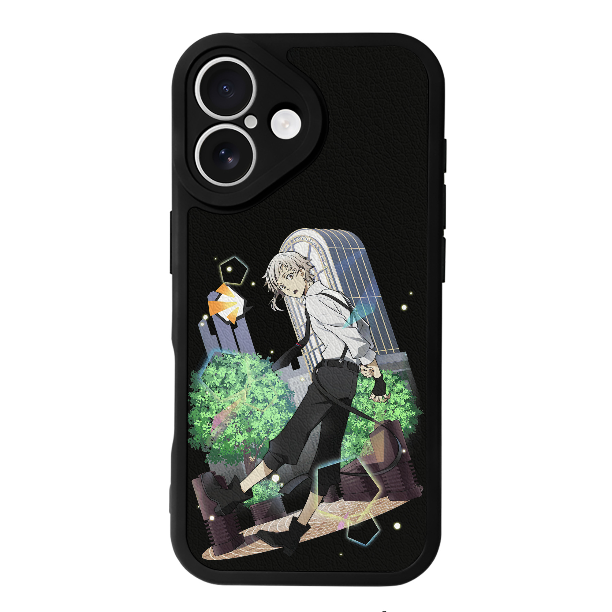 （画像用） 文豪ストレイドッグス Bungo Stray Dogs 【iPhone 16シリーズ対応】シリコンスマホケース（レザー調） 材質：シリコン